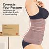 3 in 1 Postpartum Belly Support Recovery Wrap  Postpartum Belly Band, After Birth Brace, Slimming Girdles, Body Shaper Waist Shapewear, Post Surgery Pregnancy Belly Support Band (Dusty Plum, 2XL) view 4