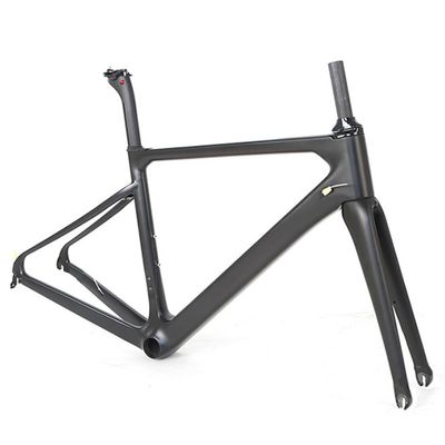 HIMALO Road Bike Frameset 700C Carbon C Brake Frame 45/48/51/54cm Lightweight Internal Routing Frame QR 100/130mm Pneumatics Broken Wind(45CM)