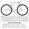 HIMALO Road Bike Frameset 700C Carbon C Brake Frame 45/48/51/54cm Lightweight Internal Routing Frame QR 100/130mm Pneumatics Broken Wind(45CM) view 2