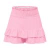 The Clearance,Shorts for Women, Bermuda Shorts for Women 2152 Summer High Waisted Ruffle Shorts Floral Pleated Hem Casual Pants, The,L,H view 4