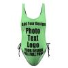 Bathing Suits Customize with Your Unique Design Womens Tummy Control Bathing Suits Personalized Swimsuit Adjustable Style13 LightGreen view 2