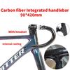 HIMALO Carbon Road Bike Frameset 700c Disc Brake Bike Frame Full Internal Routing Discoloration Frame Set 45/48/51/54CM Thru Axle 100/142mm(Silver,54CM) view 2