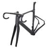HIMALO 700C Road Bike Frameset Lightweight Carbon Race Bike Frame 43.5/46/48/50/52/54CM Broken Wind Disc Brake Frame Thru Axle 100/142mm Internal Routing(52CM)