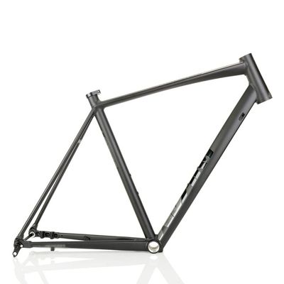 HIMALO Disc Brake Road Bike Frameset 700C*48/50/52/54/56CM Aluminum Alloy Off-Road Frame Thru Axle 12 * 142mm(Black,50cm)