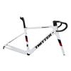 HIMALO 700c Road Bike Frameset C Brake Carbon Frames with Fork + Seat Tube + Integrated Handlebar QR 100/130mm Frame 45/48/51/54CM(White,51CM)