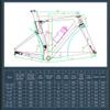 HIMALO Carbon Fiber Road Bike Frameset EPS Wind Breaking Racing Frame 46/48/50/52/54cm Internal Routing 100/142mm Thru Axle Disc Brake Frame(Blue,46cm) view 2