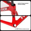 HIMALO Carbon Fiber Road Bike Frameset EPS Wind Breaking Racing Frame 46/48/50/52/54cm Internal Routing 100/142mm Thru Axle Disc Brake Frame(Blue,46cm) view 3