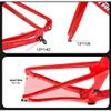 HIMALO Carbon Fiber Road Bike Frameset EPS Wind Breaking Racing Frame 46/48/50/52/54cm Internal Routing 100/142mm Thru Axle Disc Brake Frame(Blue,46cm) view 4