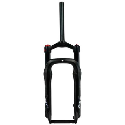 HIMALO Fat Bike Fork 20Inch BMX E-Bike Suspension Fork 110mm Travel Air Fork for 4.0 Tire Beach Snow 1-1/8" QR 9mm Manual Lockout(Matte Black)