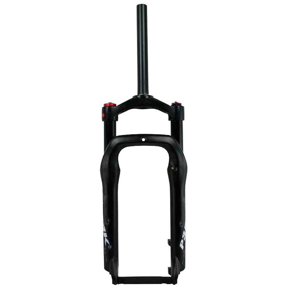 HIMALO Fat Bike Fork 20Inch BMX E-Bike Suspension Fork 110mm Travel Air Fork for 4.0 Tire Beach Snow 1-1/8" QR 9mm Manual Lockout(Matte Black)