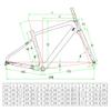 HIMALO Road Bike Frameset Carbon Off-Road Racing Frame Set 100/142mm Thru Axle Disc Brake Frame 45/48/51/54cm Internal Routing(Yellow,48CM) view 2
