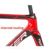 HIMALO Road Bike Frameset Disc Brake Carbon Fiber Racing Frame 46/48/50/52/54cm Thru Axle 100/142mm for 700C Wheel(52CM) view 3
