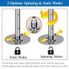 JYDQMOLS Adjustable Height Spinning Pole Fixed Plate Stripper Dance Pole 45mm, Professional Steel Dancing Tube with Ceiling Plates, Adjustable Home Workout Pole for Carpet(3.23m-3.355m(10.6ft-11ft)) view 3
