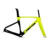HIMALO Disc Brake Road Bike Frameset Lightweight Carbon Racing Frame 45/48/51/54cm 100/142mm Thru Axle Climbing Cross-Country(Yellow,48CM) view 1