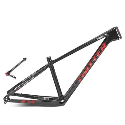 HIMALO Carbon Mountain Bike Frame 27.5er 29er Hardtail Bike Frame XC/AM 15''/17''/19'' Disc Brake Bike Frame Thru Axle 12x142/148mm Internal Routing(Black Red,29 * 19'')