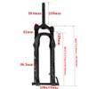 HIMALO 26'' 27.5" 29 Inch Mountain Bike Air Suspension Fork Bike Shock Absorber 1-1/8 Disc Brake Bicycle Front Fork 110mm Travel Thru Axle 15mm(27.5inch) view 2