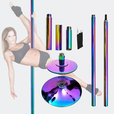 Professional Dancing Pole Removable Stripper Pole Apartment Friendly, Home Bar Club Party Dance Pole and Extension Accessories, 2.2m - 3.8m Height Steel Dancing Pole(2.37m-2.875m(7.8ft-9.4ft))
