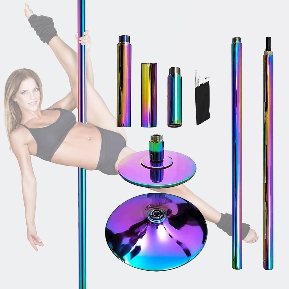 Professional Dancing Pole Removable Stripper Pole Apartment Friendly, Home Bar Club Party Dance Pole and Extension Accessories, 2.2m - 3.8m Height Steel Dancing Pole(2.37m-2.875m(7.8ft-9.4ft))