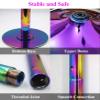 Professional Dancing Pole Removable Stripper Pole Apartment Friendly, Home Bar Club Party Dance Pole and Extension Accessories, 2.2m - 3.8m Height Steel Dancing Pole(2.37m-2.875m(7.8ft-9.4ft)) view 4