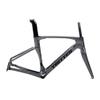 HIMALO Carbon Breaking Wind Road Bike Frameset 46/48/50/52/54cm Disc Brake Racing Frame Thru Axle 100/142mm Internal Wiring Bicycle Frame(Dark Gray,50CM) view 1