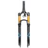 HIMALO Bike Bike Air Suspension Fork 26/27.5/29 Inch 100mm Travel 1-1/2 Disc Brake Front Fork 9mm QR(Blue RL,26'') view 1