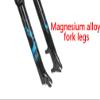 HIMALO Bike Bike Air Suspension Fork 26/27.5/29 Inch 100mm Travel 1-1/2 Disc Brake Front Fork 9mm QR(Blue RL,26'') view 4