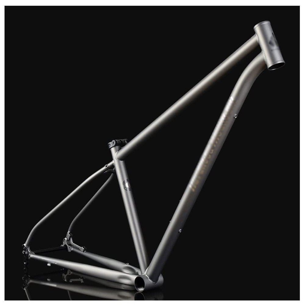 HIMALO Bike Frame Cr-Mo Steel 27.5er Hardtail Mountain Bike Frame 15''/17''/19'' Disc Brake Rigid Frame Thru Axle 12x142mm XC/AM(Dark Gray,27.5 * 15'')
