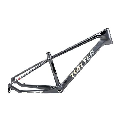 HIMALO Hardtail Mountain Bike Frame 24er Carbon Fiber Bike Frame 13.5'' QR 135mm Disc Brake Frame Internal Routingfor Women Students(Dark Gray)