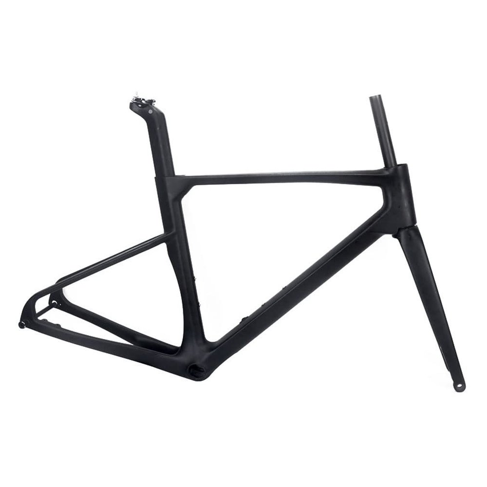 HIMALO 700c Road Bike Frameset Disc Brake Carbon Frame 48/50/52/54CM 100/142mm Thru Axle Racing Frame Internal Routing BB86(52cm)