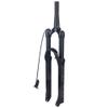 HIMALO Air Suspension Fork 26/27.5/29 Inch Bike Bike Air Fork Travel 100mm Rebound Adjust 1-1/8'' Straight/Tapered Front Fork Remote Lockout QR 9mm Black(Tapered,27.5inch) view 1