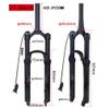 HIMALO Air Suspension Fork 26/27.5/29 Inch Bike Bike Air Fork Travel 100mm Rebound Adjust 1-1/8'' Straight/Tapered Front Fork Remote Lockout QR 9mm Black(Tapered,27.5inch) view 3