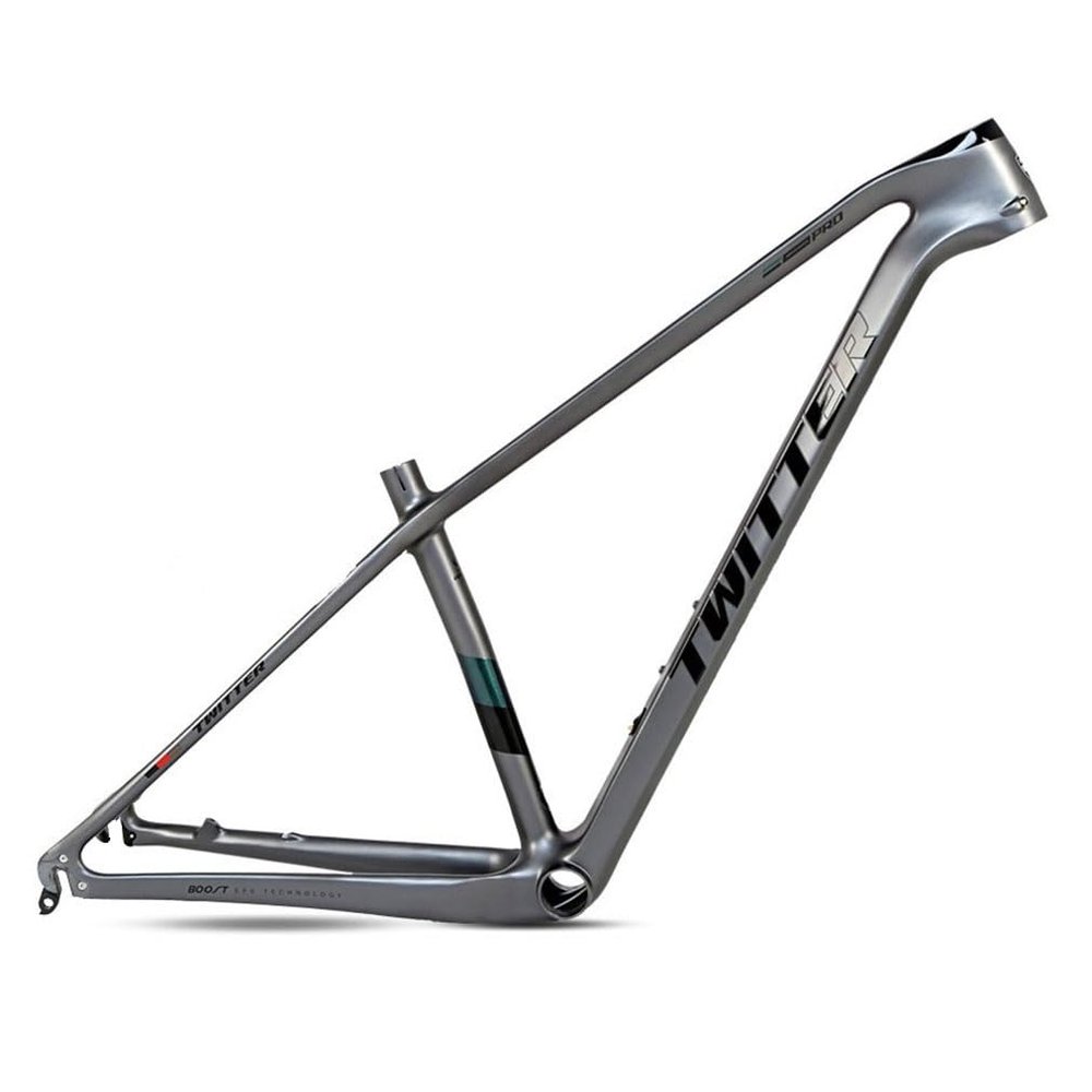 HIMALO Carbon Mountain Bike Frame 27.5er 29er Hardtail Bike Frame 15''/17''/19'' Lightweighting Disc Brake Frame QR 135MM Internal Routing(Dark Gray,17'')