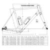 HIMALO Disc Brake Road Bike Frameset 700C Cr-Mo Steel Frame Thru Axle 100/142mm 28c Fat Tires Bicycle Frame 44/47/50/53/56CM(Dark Gray,50cm) view 2