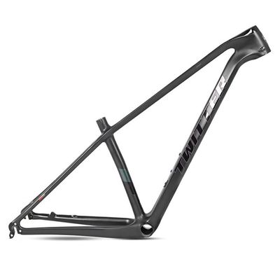 HIMALO Carbon Mountain Bike Frame 27.5er 29er Hardtail Bike Frame 15''/17''/19'' Lightweighting Disc Brake Frame QR 135MM Internal Routing(Black,19'')