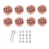 85A 64mm 68mm 70mm Inline Skate Wheels with Bearings Inline Replacement Wheels Easy to Install Inline Wheels for Smooth and Fast Ride for Teens Indoor Outdoor (orange,68mm) view 1