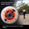 85A 64mm 68mm 70mm Inline Skate Wheels with Bearings Inline Replacement Wheels Easy to Install Inline Wheels for Smooth and Fast Ride for Teens Indoor Outdoor (orange,68mm) view 4