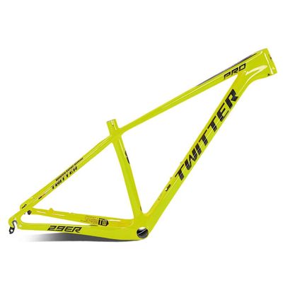 HIMALO 27.5er 29er Bike Frame 15''/17''/19'' Hardtail Mountain Bike Frame XC/AM Carbon Rigid Frame Disc Brake QR 135mm Internal Routing(Yellow,27.5 * 15'')