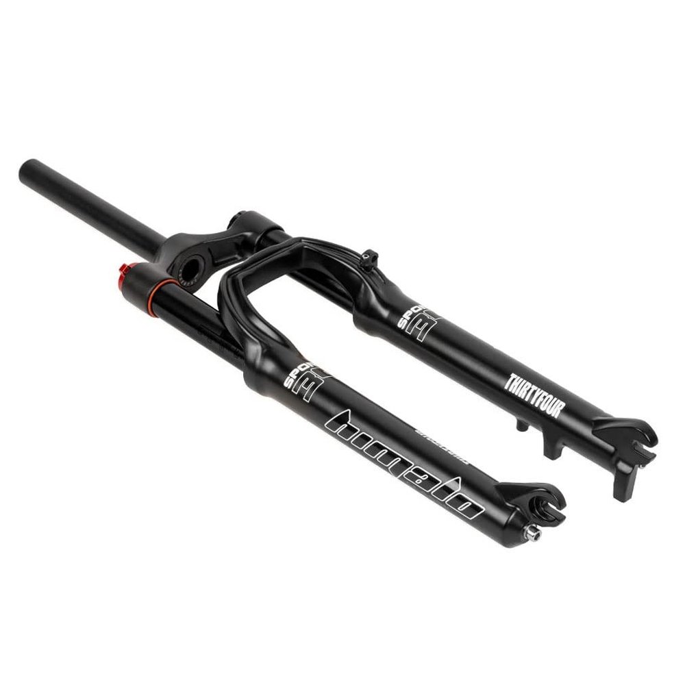 HIMALO 26 27.5 29 Mountain Bike Suspension Fork Travel 100mm XC Bike Air Fork 1-1/8 Straight Front Forks Disc Brake QR 9mm Manual Lockout(Black,27.5'')