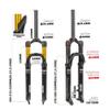 HIMALO 26 27.5 29 Mountain Bike Suspension Fork Travel 100mm XC Bike Air Fork 1-1/8 Straight Front Forks Disc Brake QR 9mm Manual Lockout(Black,27.5'') view 2