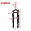 HIMALO Bike Fat Fork 20'' 26 Inch 4.0" Tire Snow Beach E-Bike Suspension Fork Travel 100mm Disc Brake 1-1/8" Bicycle Front Fork QR 9mm Manual Lock(20inch Black) view 3