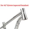 HIMALO 29er Mountain Bike Frame Lightweight Titanium Alloy Bike Frame 15.5''/17''/19'' 135mm QR Rigid Frame Disc Brake Internal Routing(17'') view 2