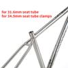 HIMALO 29er Mountain Bike Frame Lightweight Titanium Alloy Bike Frame 15.5''/17''/19'' 135mm QR Rigid Frame Disc Brake Internal Routing(17'') view 3