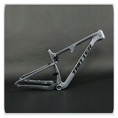 HIMALO 27.5/29er Trail Mountain Bike Frame 15''/17''/19''/21'' Travel 120mm Suspension Carbon Fiber Bike Frame Disc Brake Boost Thru Axle 12x148mm XC/AM/DH(Dark Grey,21'')