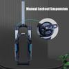 HIMALO 20 Inch Bike Suspension Forks Mechanical Fork Travel 80mm Bike BMX Folding Bicycle Front Fork 1-1/8" Straight Fork 9mm QR Manual Lockout(20inch White) view 4