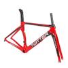 HIMALO Road Bike Frameset 46/48/50/52/54cm Breaking Wind Carbon Racing Frame EPS Internal Routing C Brake Frame Red QR 100/130mm(52CM) view 1