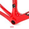 HIMALO Road Bike Frameset 46/48/50/52/54cm Breaking Wind Carbon Racing Frame EPS Internal Routing C Brake Frame Red QR 100/130mm(52CM) view 4