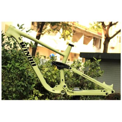 HIMALO Bike Frame 27.5er 29er Downhill Mountain Bike Suspension Frame 15.5''/17''/18'' Disc Brake Thru Axle Boost 148mm/142mm(Yellow,17'')