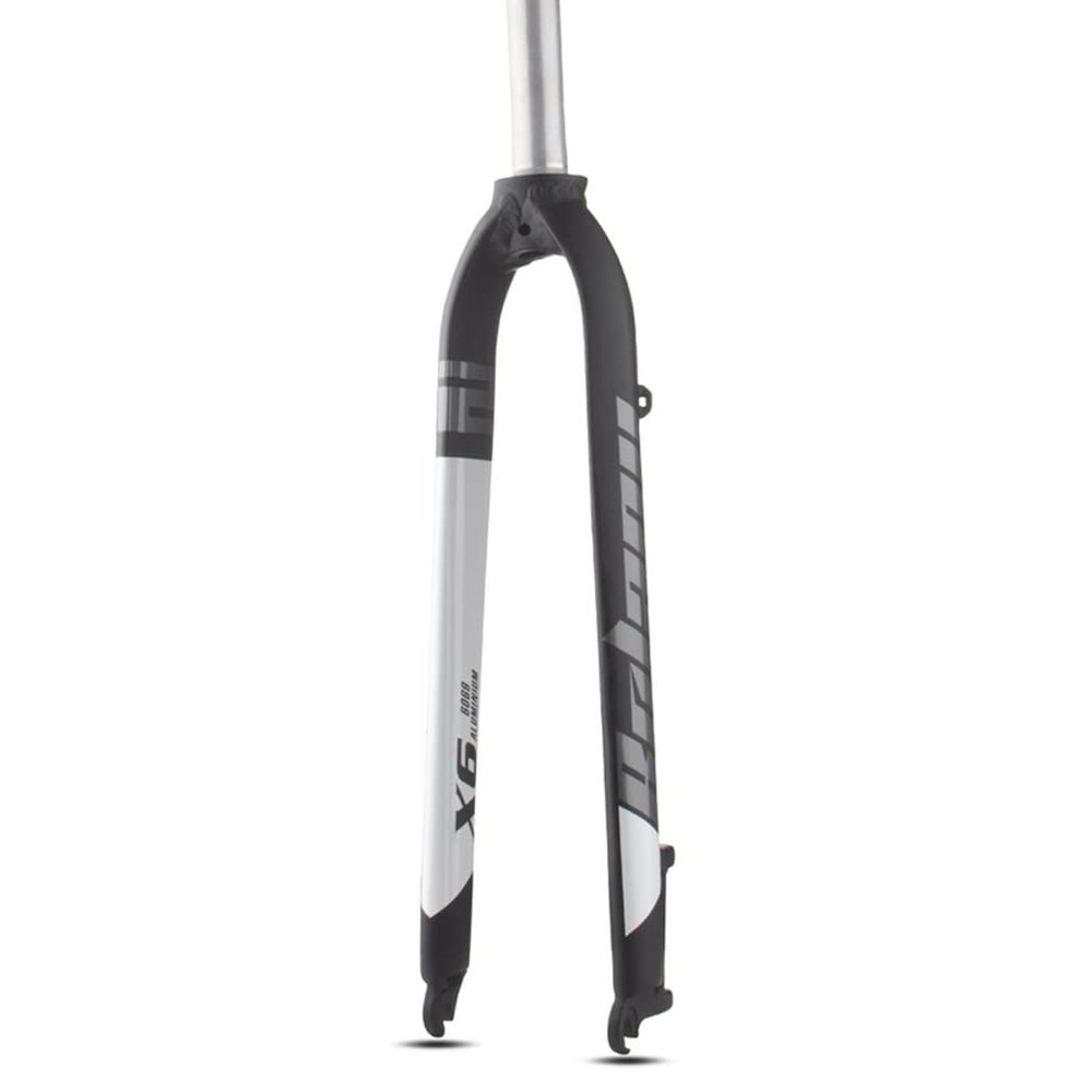HIMALO Mountain Bike Rigid Fork 26/27.5/29" Aluminum Alloy Bike Fork Disc Brake 1-1/8'' Straight Tube Threadless 28.6mm Superlight Front Forks(White,27.5inch)