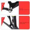 HIMALO 22er Folding Bike Frame Carbon Fiber BMX Frame for 451 Wheels, 100/135mm QR Disc Brake Foldable Frame with Fork(Yellow) view 4