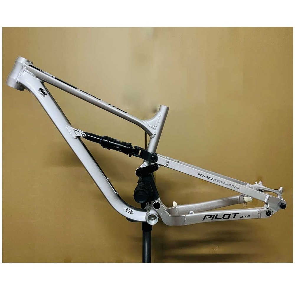 HIMALO Downhill Bike Frame 26er 27.5er 29er Mountain Bike Suspension Frame 16.5''/18'' Disc Brake Thru Axle 12 * 148mm Boost Aluminium Alloy Frame DH/XC/AM(Silver,29 * 16.5'')